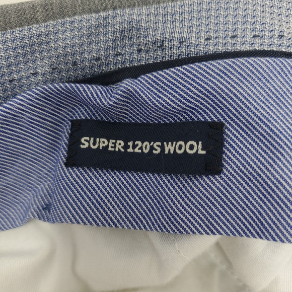 Ballin Men’s Flat Front Pants Super 120s Wool‎ Comfort EZE 40 Gray - Picture 9 of 14